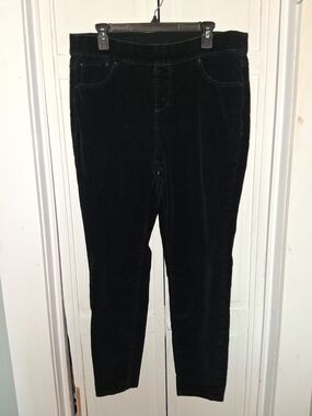 Jag Jeans Black Velvet Pants with Logo Tag